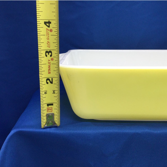Vintage Pyrex 0503 Primary Yellow 1 1/2 Quart Dish no lid - Picture 7 of 8